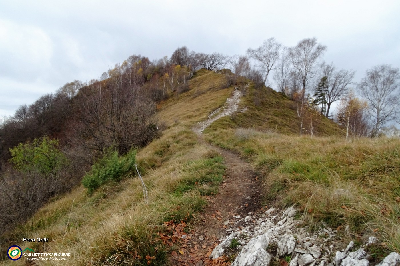 48 Sul sent. 531 salendo alla cima del Monte Costone.JPG